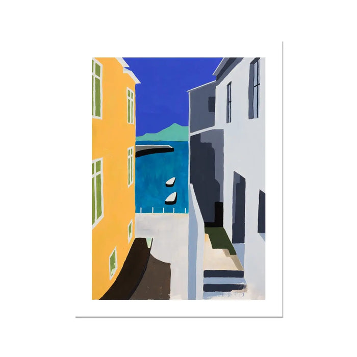 Fish Street: Colourful Coastal Art - Unframed - Beach House Art