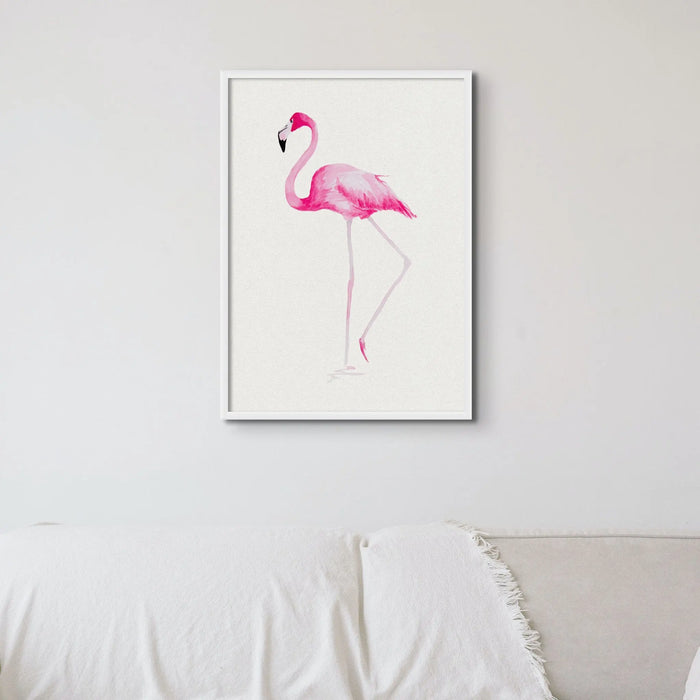 Watercolour Flamingo Painting | Bird Print | Flamingo Wall Art - Unframed Wall Art