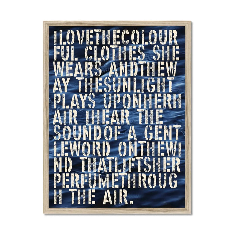 Good Vibrations No 2: Typography Art Print - Framed - Beach House Art