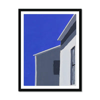 Harbour Rooftop: Colourful Coastal Art - Framed - Beach House Art