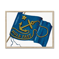 Hold Fast Flag - Framed Print Wall Art 45.00 Beach House Art