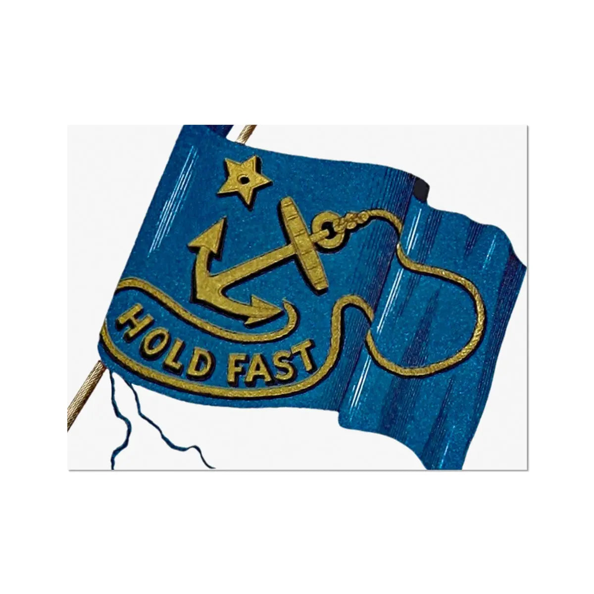 Hold Fast Flag - Unframed Print Wall Art 18.00 Beach House Art