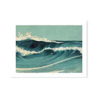 Japanese Woodblock Wave No 1 - Unframed Print Wall Art 18.00 Beach House Art