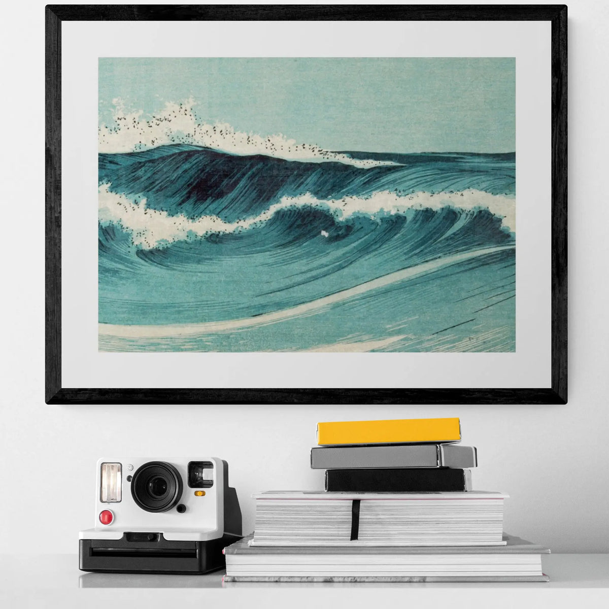 Japanese Woodblock Wave No 1 - Unframed Print Wall Art 18.00 Beach House Art