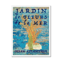 Jardin - Modern Coastal Art - Framed - Beach House Art