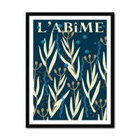 L'Abime - Graphic Wall Art - Framed - Beach House Art