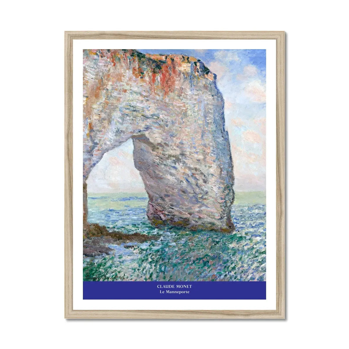 Le Manneporte (Monet) - Framed Print Wall Art 45.00 Beach House Art