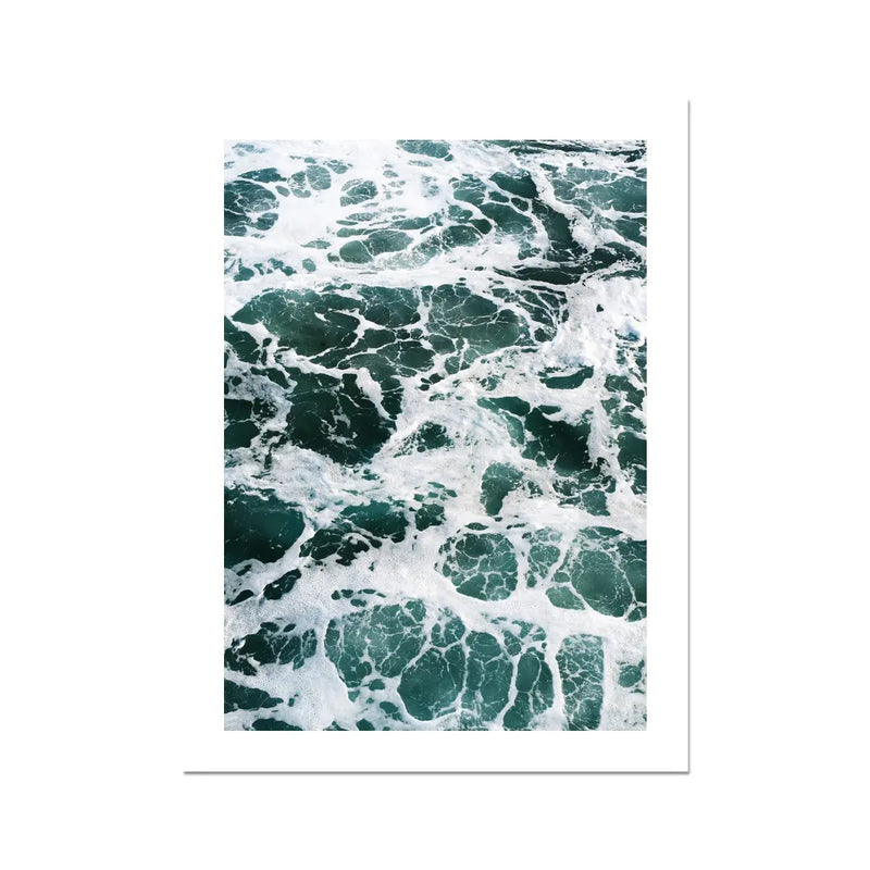 Marble Surf - Unframed Print Wall Art 18.00 Beach House Art