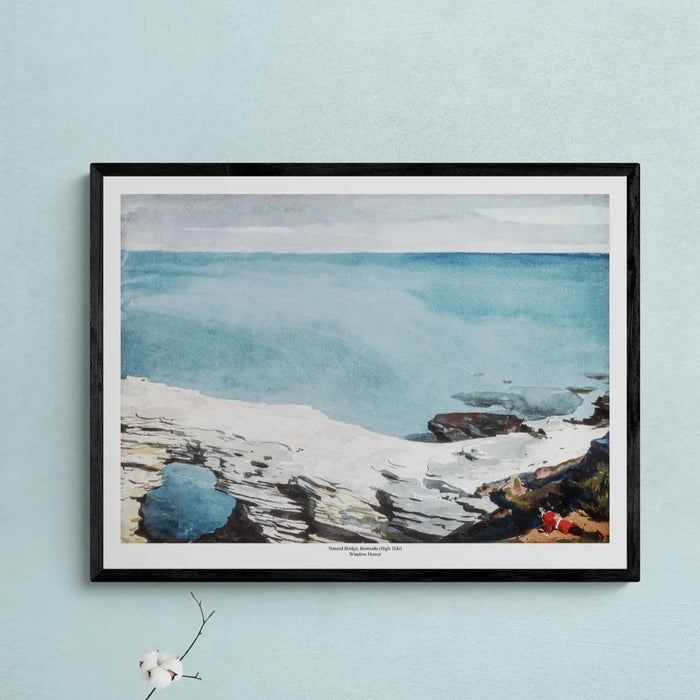 Natural Bridge, Bermuda (High Tide) by Homer - Unframed Print Wall Art 18.00 Beach House Art