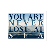 Never Lost - Unframed Print Wall Art 18.00 Beach House Art