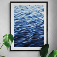 Ocean Surface - Framed Print Wall Art 45.00 Beach House Art