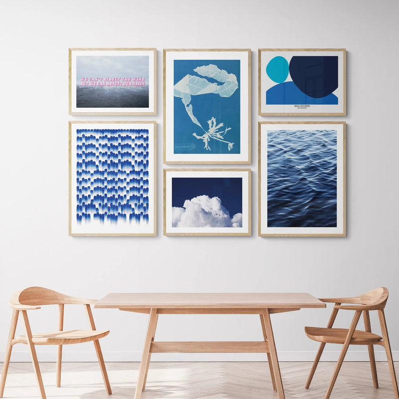 Ocean Surface - Framed Print Wall Art 45.00 Beach House Art