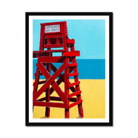 Off Duty - Framed Print Wall Art 45.00 Beach House Art