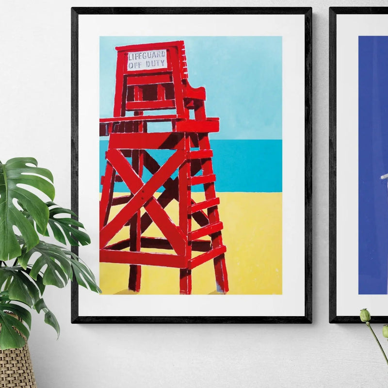 Off Duty - Unframed Print Wall Art 18.00 Beach House Art