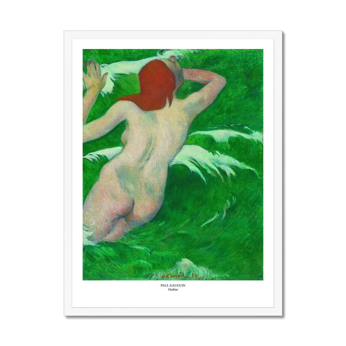 Ondine (Gauguin) - Framed Print Wall Art 45.00 Beach House Art