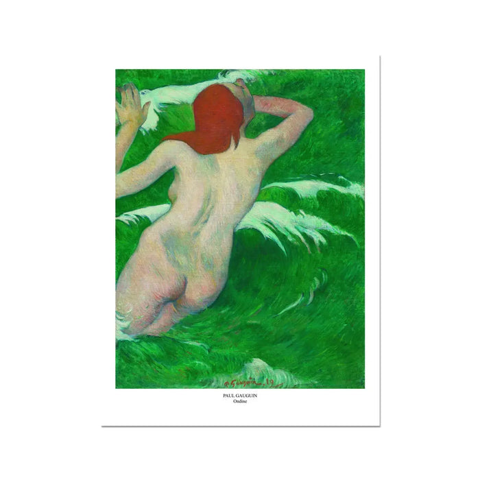 Ondine (Gauguin) - Unframed Print Wall Art 18.00 Beach House Art