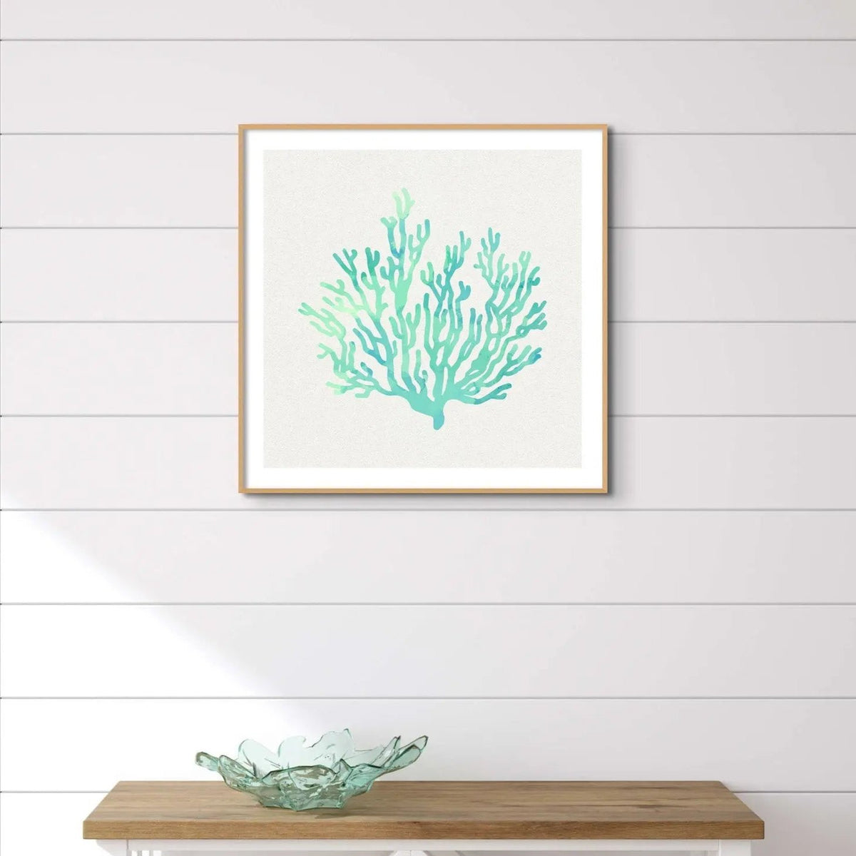 Opal Coral Art Print | Watercolour Shell Art Print - Unframed Wall Art