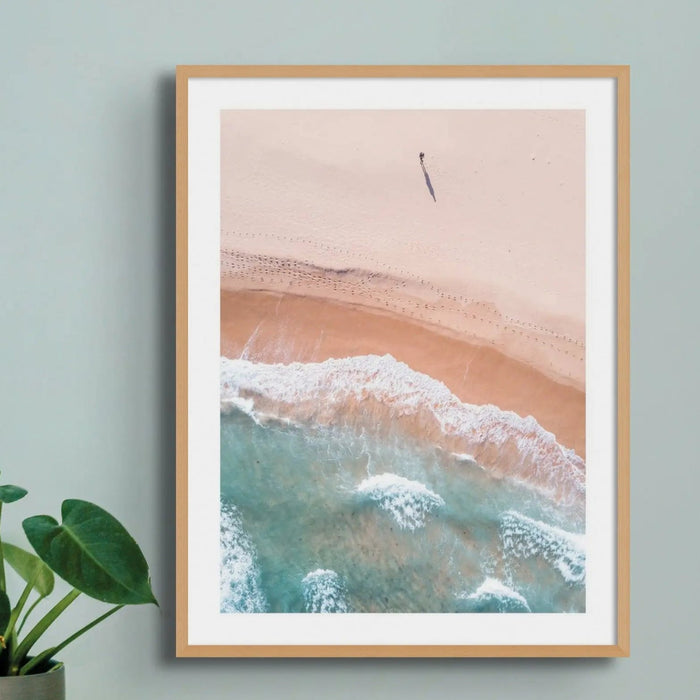 Pastel Break (Aerial Beach Photography) - Unframed - Beach House Art