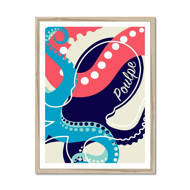 Poulpe - Framed Print Wall Art 45.00 Beach House Art