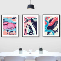 Poulpe - Framed Print Wall Art 45.00 Beach House Art