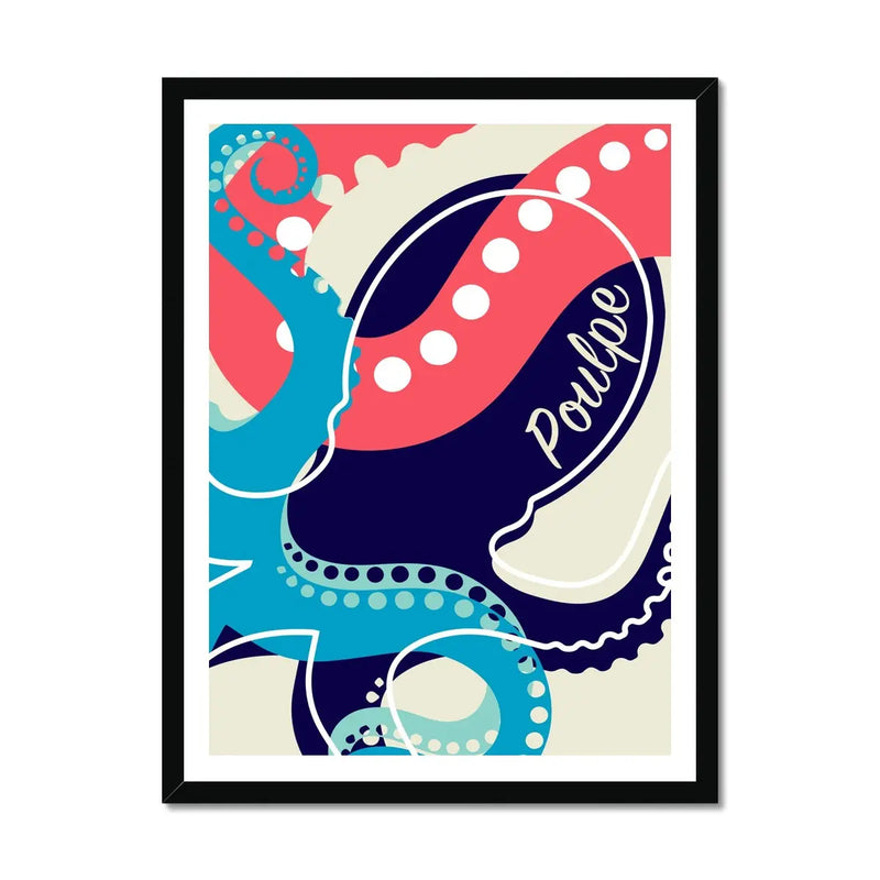 Poulpe - Framed Print Wall Art 45.00 Beach House Art