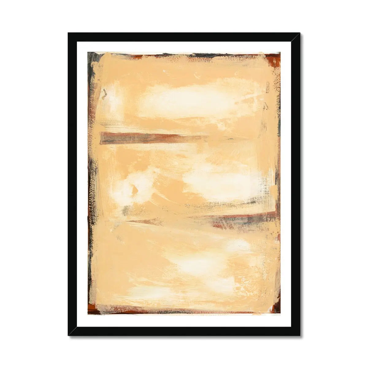 Sandy Bay - Modern Coastal Art - Framed - Beach House Art