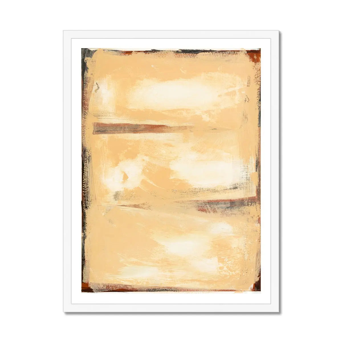 Sandy Bay - Modern Coastal Art - Framed - Beach House Art