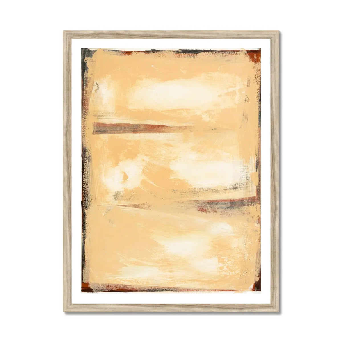 Sandy Bay - Modern Coastal Art - Framed - Beach House Art