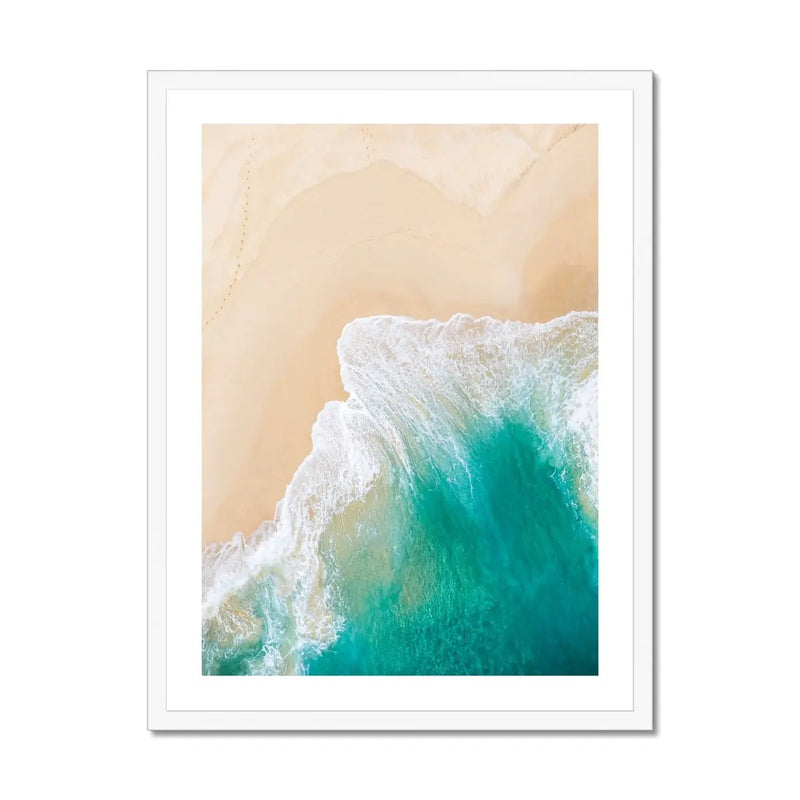 Sapphire Beach (Aerial Beach Photography) - Framed - Beach House Art