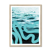 Sea Snake Aqua Framed Print Fine art 28.08 Beach House Art