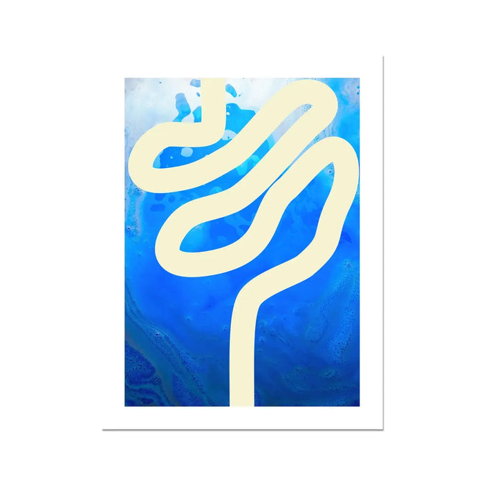 Sea Snake (Ivory) - Unframed Print Wall Art 18.00 Beach House Art