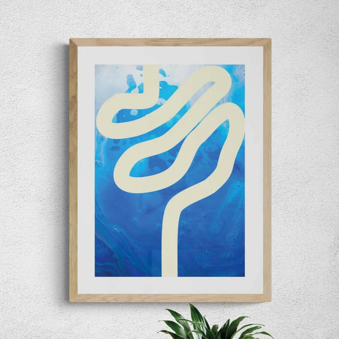 Sea Snake (Ivory) - Unframed Print Wall Art 18.00 Beach House Art