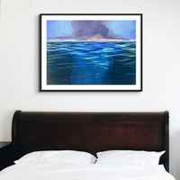 Seascape Art Print (Ocean Wall Art) - Framed Beach House Art
