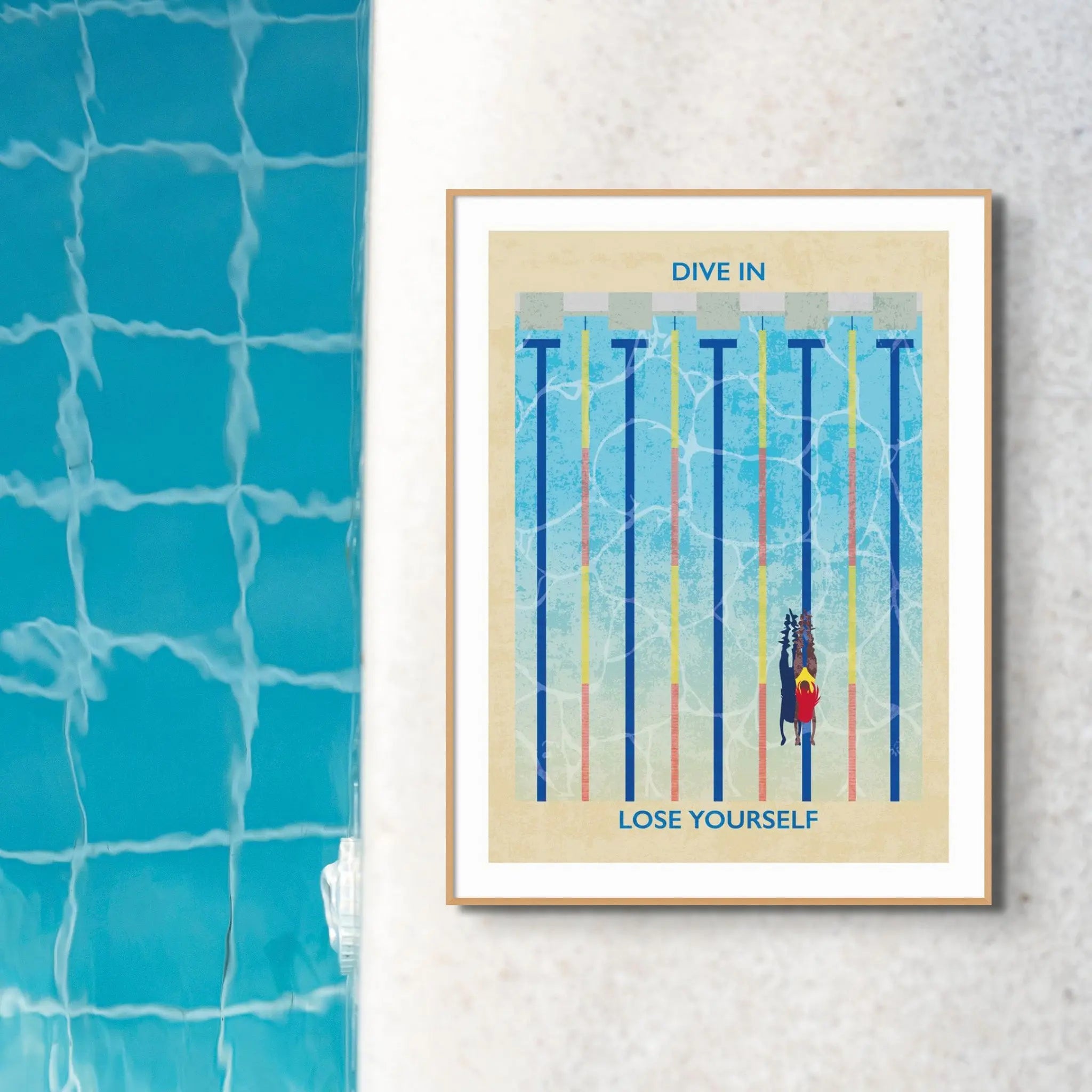 Hot Swimming Wall Art