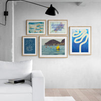 Summer Moorings - Framed Print Wall Art 45.00 Beach House Art