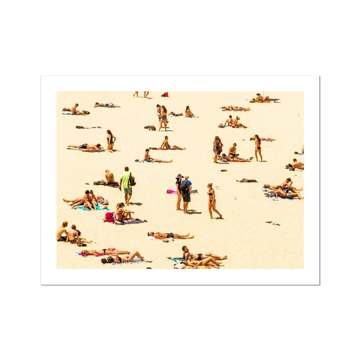 Sunbathers (Beach Photography) - Unframed - Beach House Art