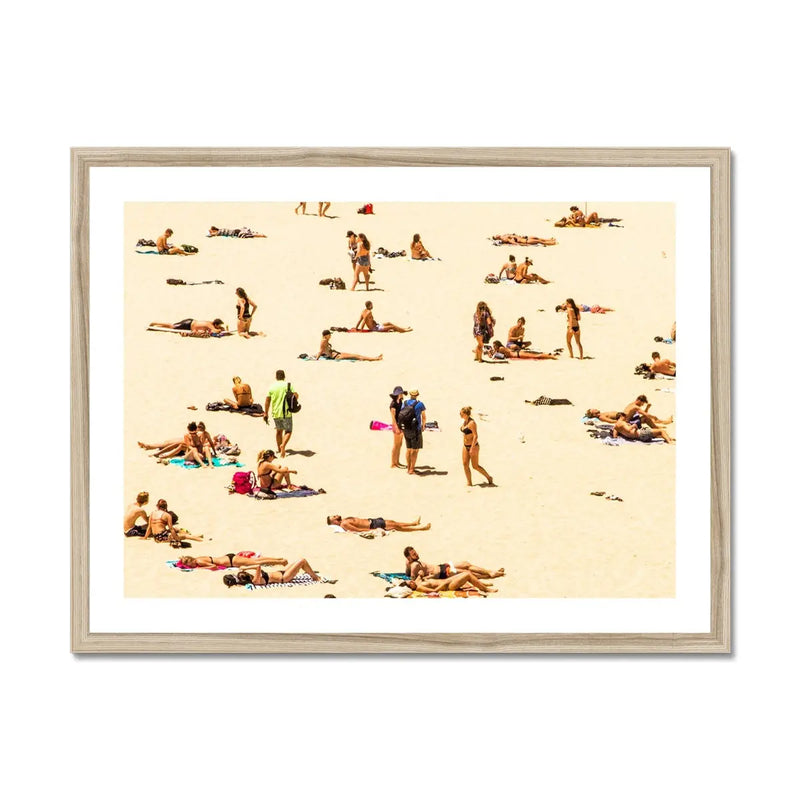 Sunbathers (Beach Photography) - Framed - Beach House Art