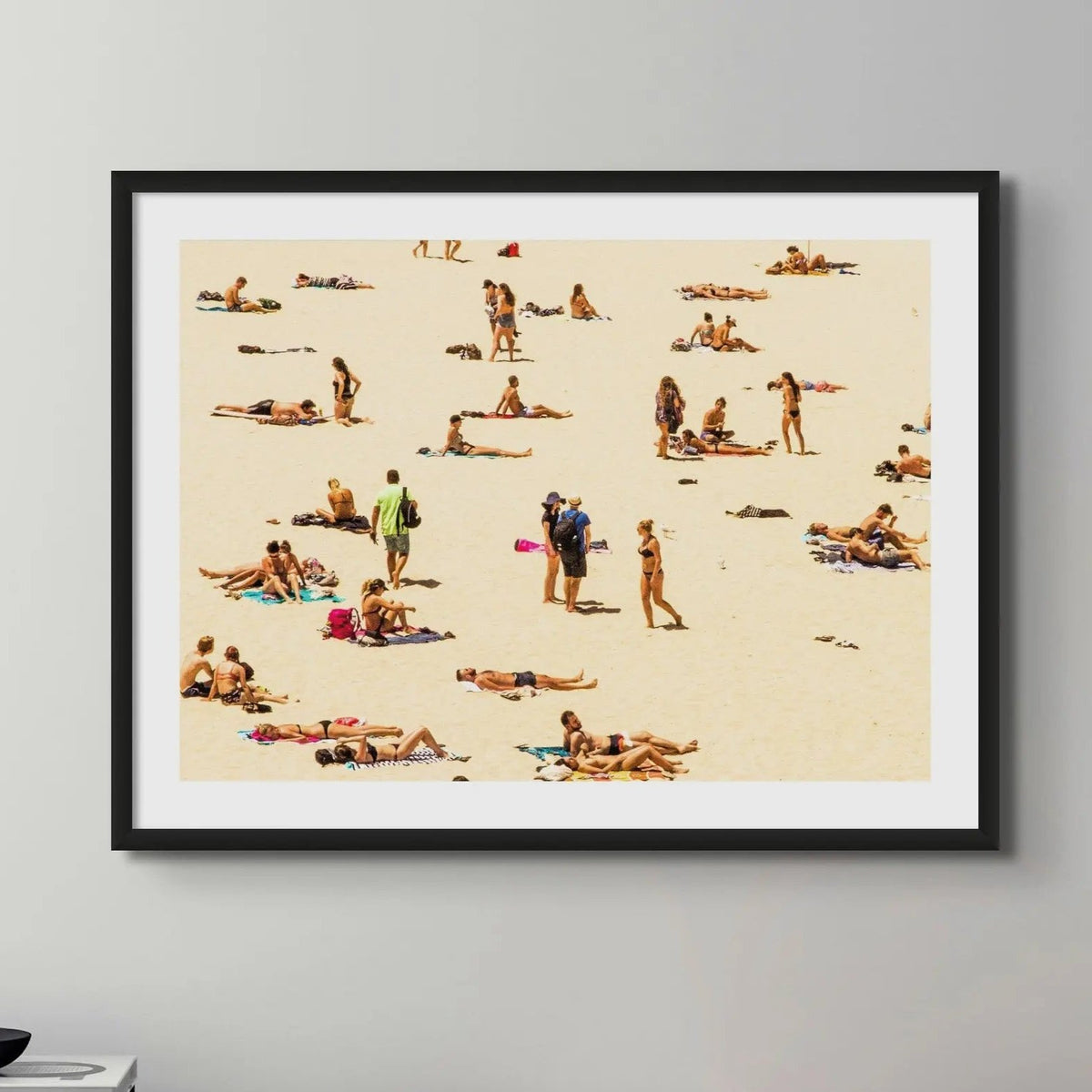 Sunbathers (Beach Photography) - Framed - Beach House Art