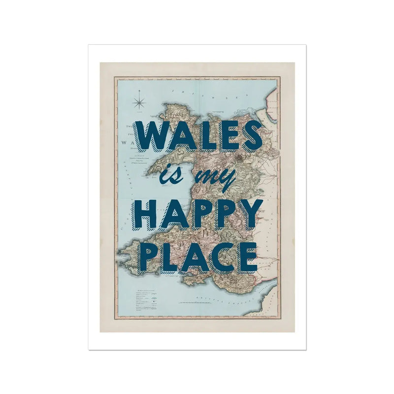 Wales is my Happy Place (Special 50x70cm) - Unframed