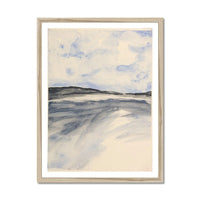 Watercolour Bay Coastal Painting Print | Modern Coastal Art - Framed Wall Art