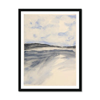 Watercolour Bay Coastal Painting Print | Modern Coastal Art - Framed Wall Art