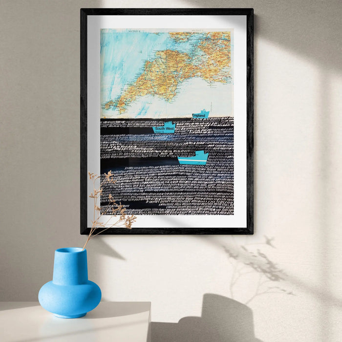 When The Boat Comes In: Modern Coastal Art - Unframed - Beach House Art