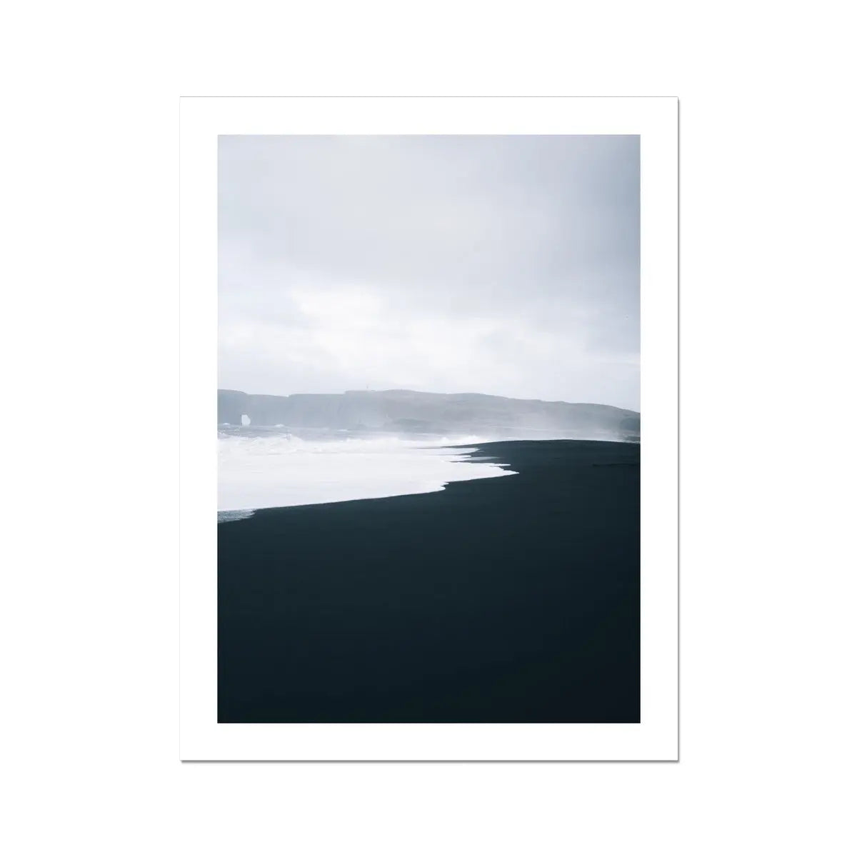 Winter Coast 1 (Black & White Photography) - Unframed - Beach House Art