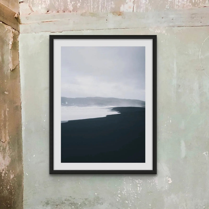 Winter Coast 1 (Black & White Photography) - Unframed - Beach House Art