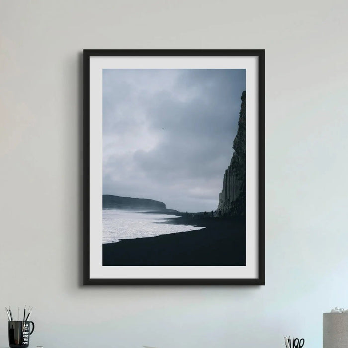 Winter Coast 2 (Black & White Photography) - Unframed - Beach House Art