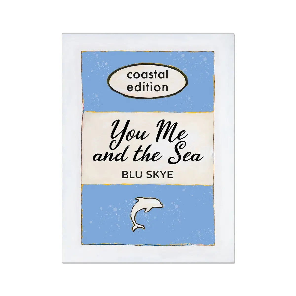 You, Me And The Sea (Vintage Book Art) - Unframed - Beach House Art