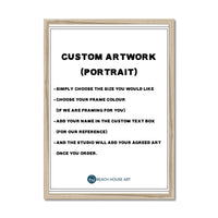 Custom Artwork (Portrait) - Framed