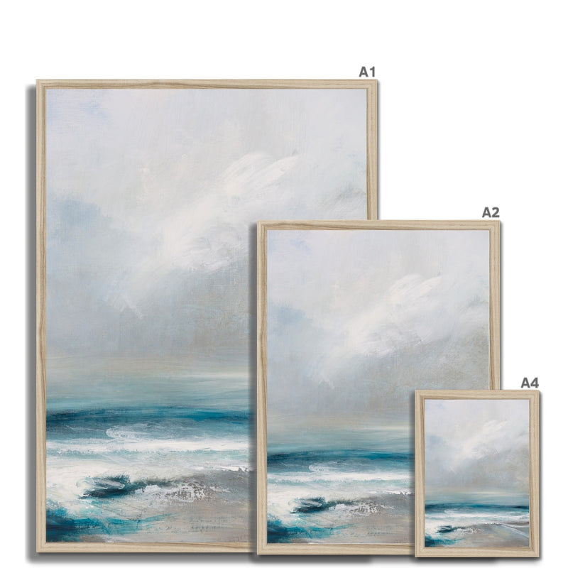 Spectral Light | Coastal Visions Sea Painting Print - Framed Print - Ocean Painting