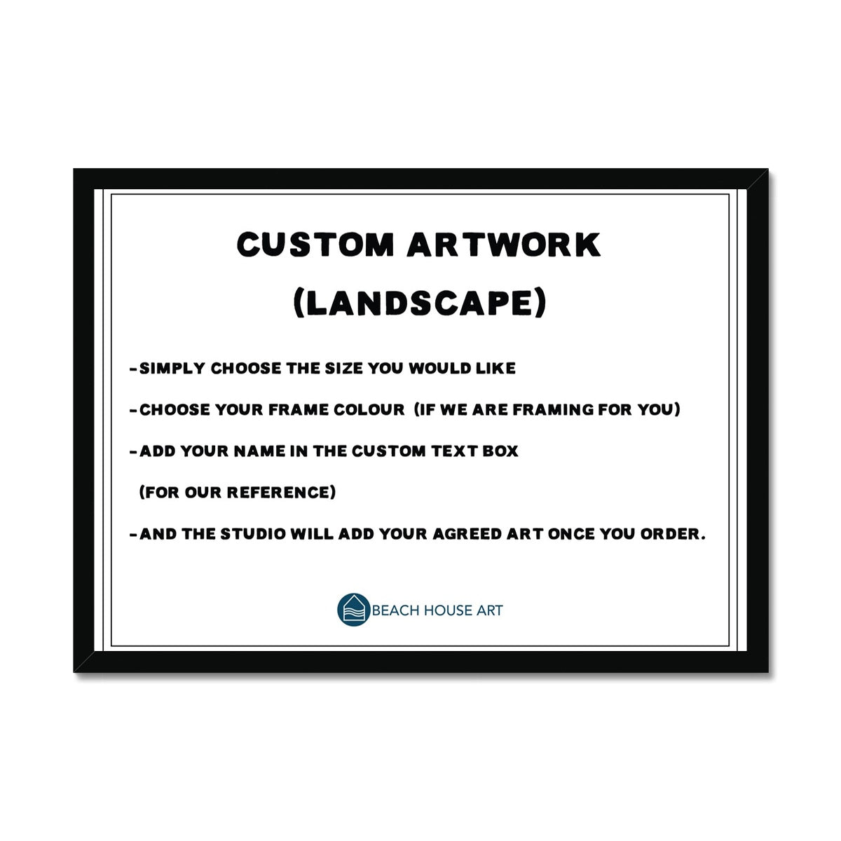 Custom Artwork (Landscape) - Framed