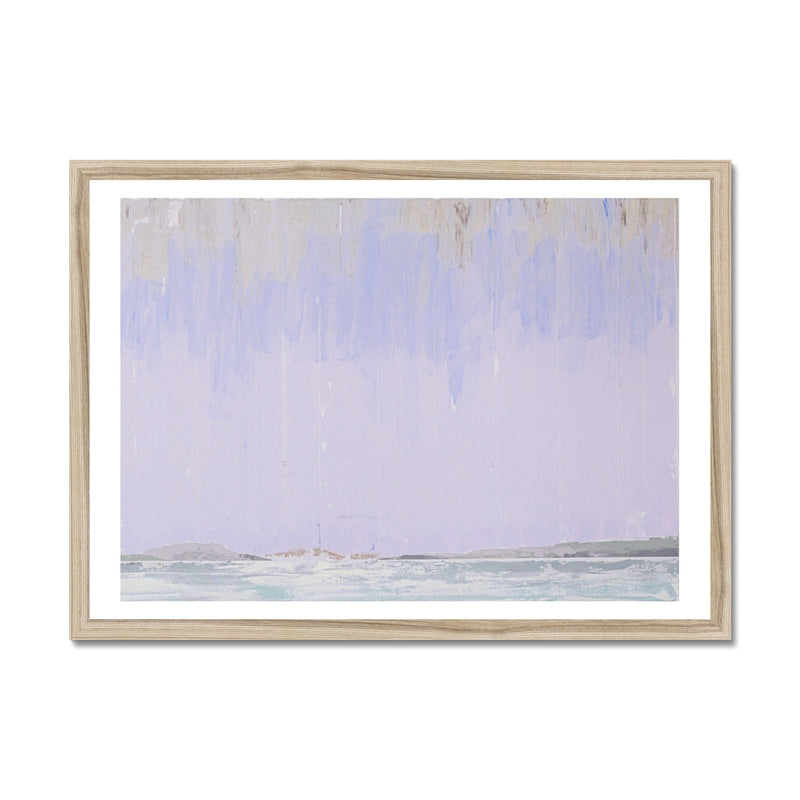 Summer Showers Print | Seascape Painting - Framed